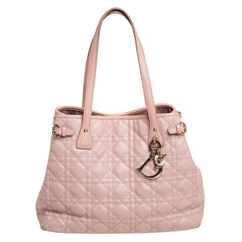 cabas dior panarea|Christian Dior Pink Cannage Coated Canvas and Leather Small .